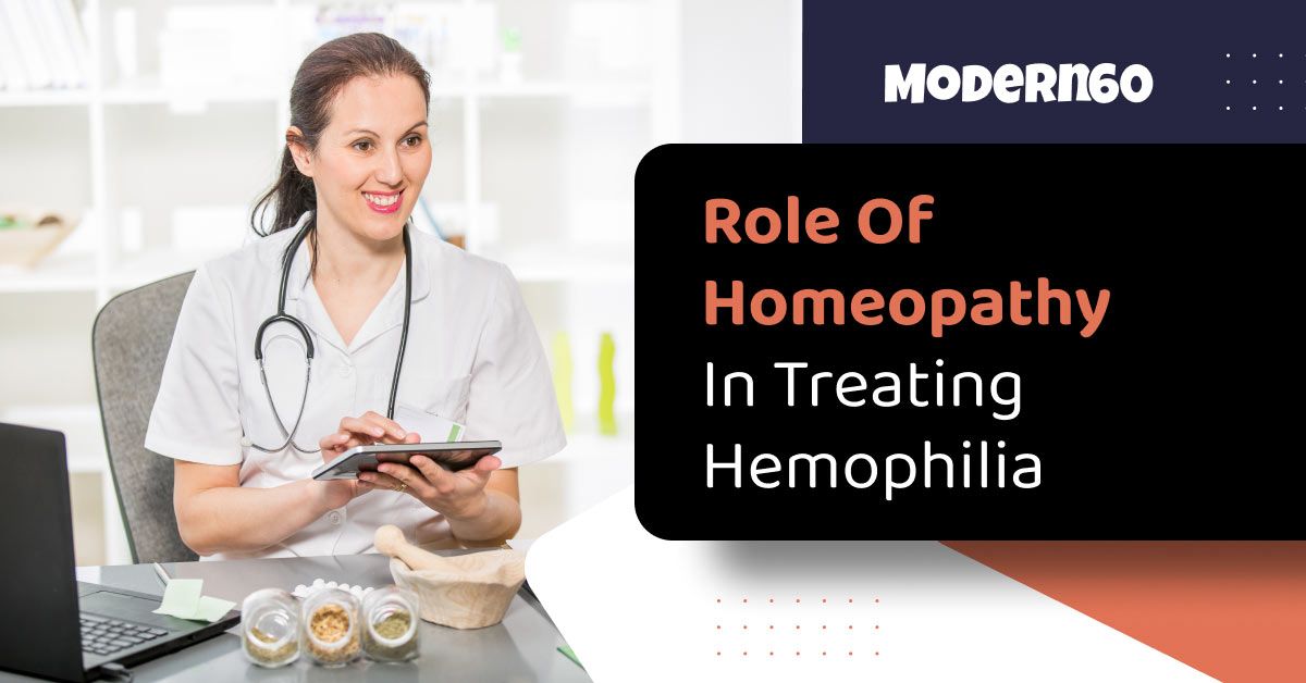 How does homeopathy help in hemophilia treatment?