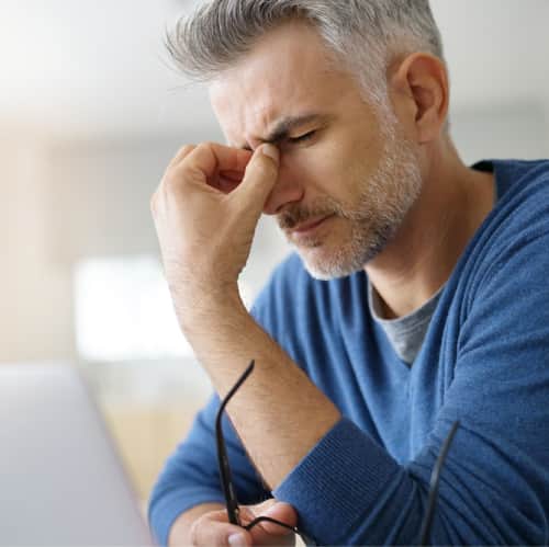 Headache in elderly man