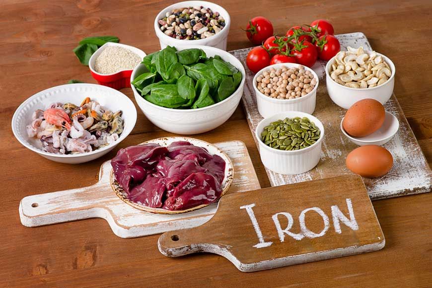 Food rich in Iron