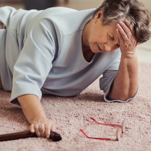 Increased risk of falls in elderly