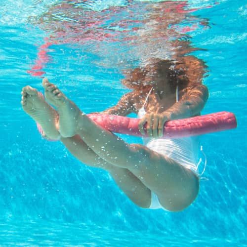 Leg Lift Exercise in swimming pool