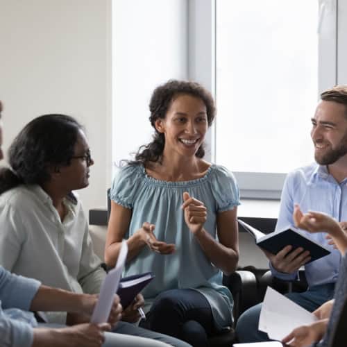 People expanding their social circle