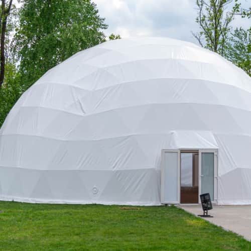 Opt for a dome-shaped tent