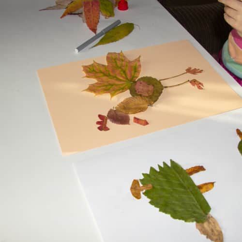 Try leaf crafts