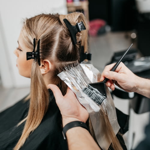 Lighten your hair with highlights or lowlights