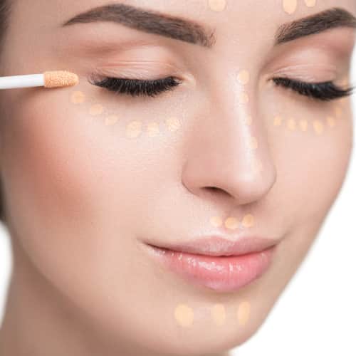 Use a concealer and corrector