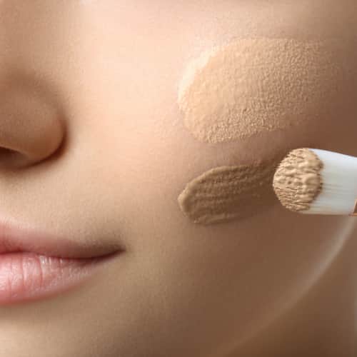 Use concealer sparsel