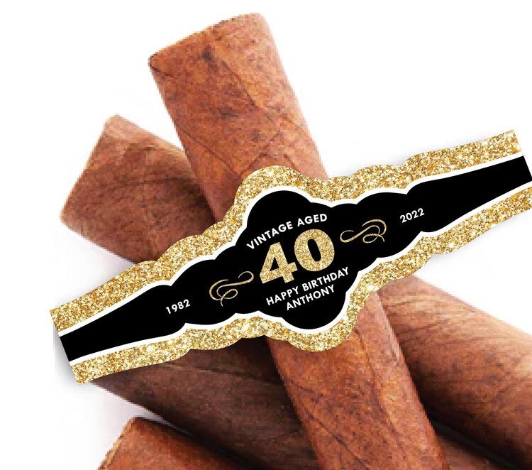 Birthday Celebration Cigar Labels