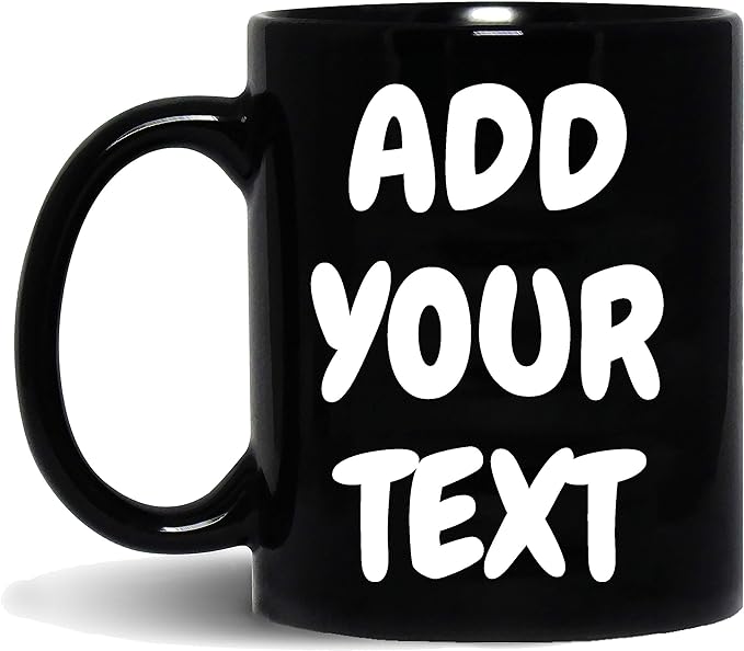 Personalized Black White Mug