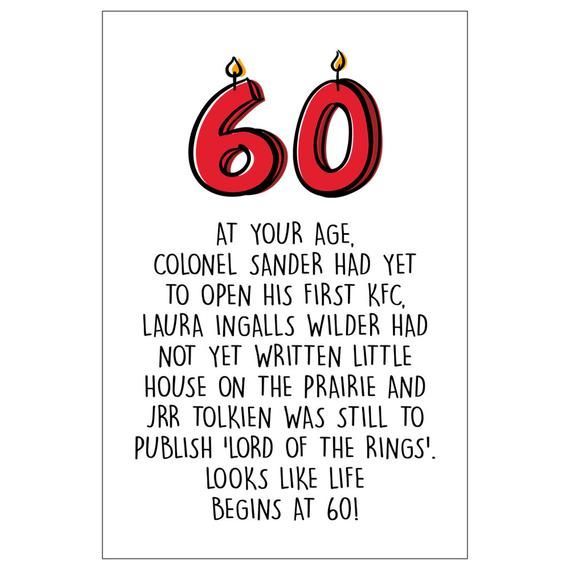 Humorous Quotes and Sayings About Turning 60