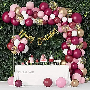 Burgundy, Rose Gold, and More: Stylish Options Decoration for 60th birthday