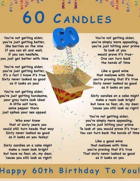 Ideas for Custom 60th Birthday Sayings for Your Partner