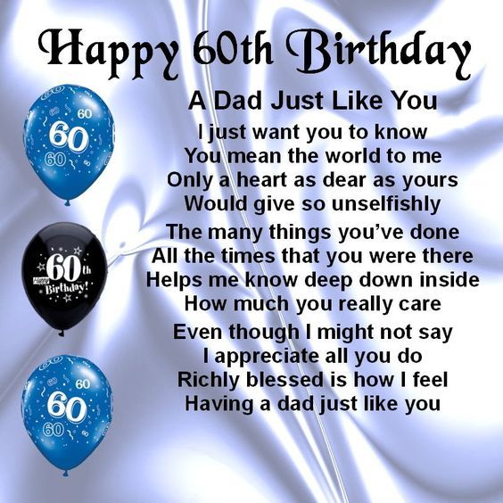 Happy 60th Birthday Wishes For Dad