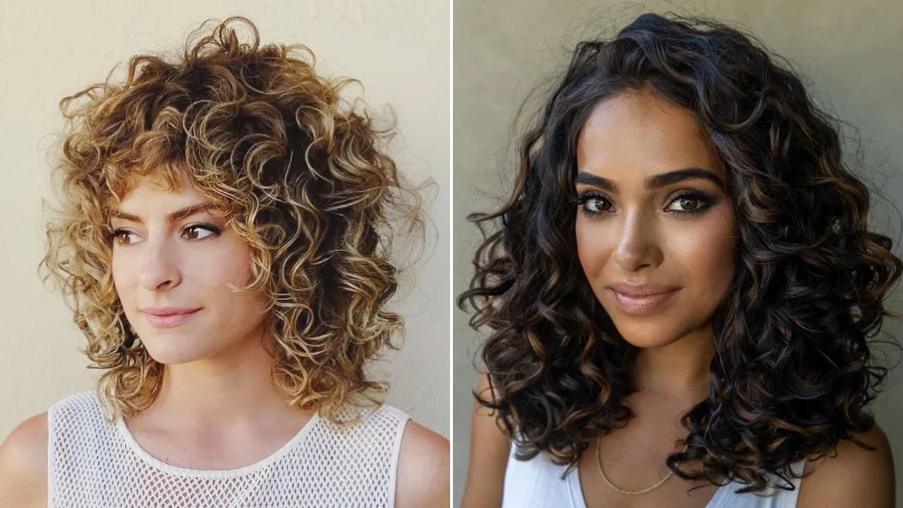 Layered Cut for Naturally Curly Hair Type