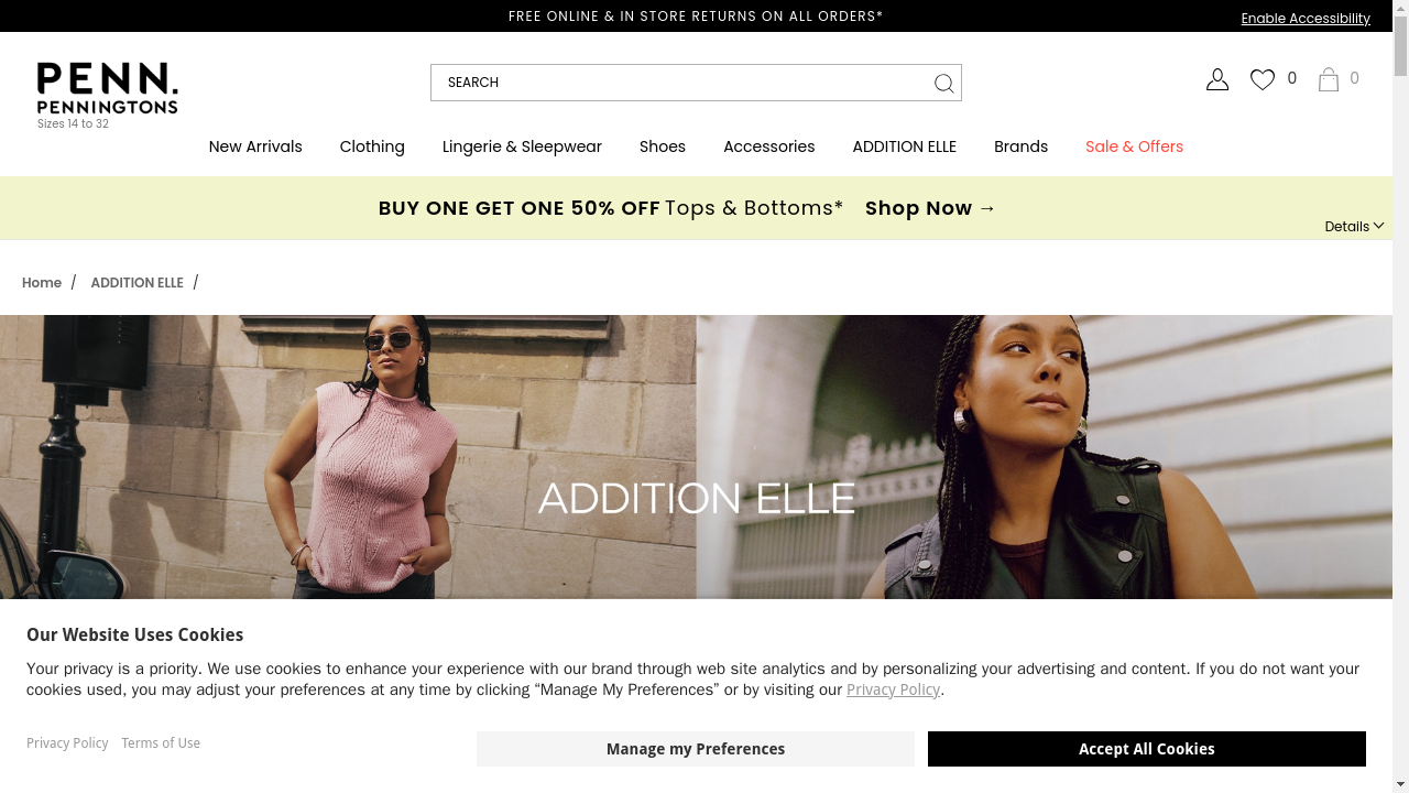 Addition Elle website