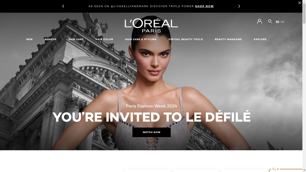 L’Oreal Paris website