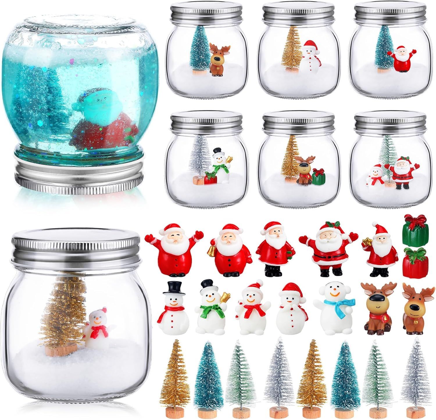 Mason Jar Snow Globes