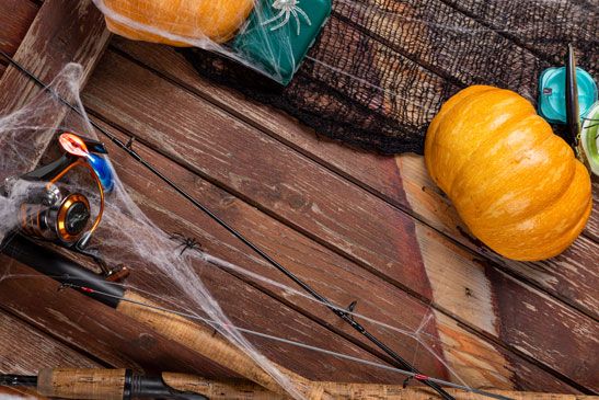 Vintage Boppin and Spool Pumpkin Perch