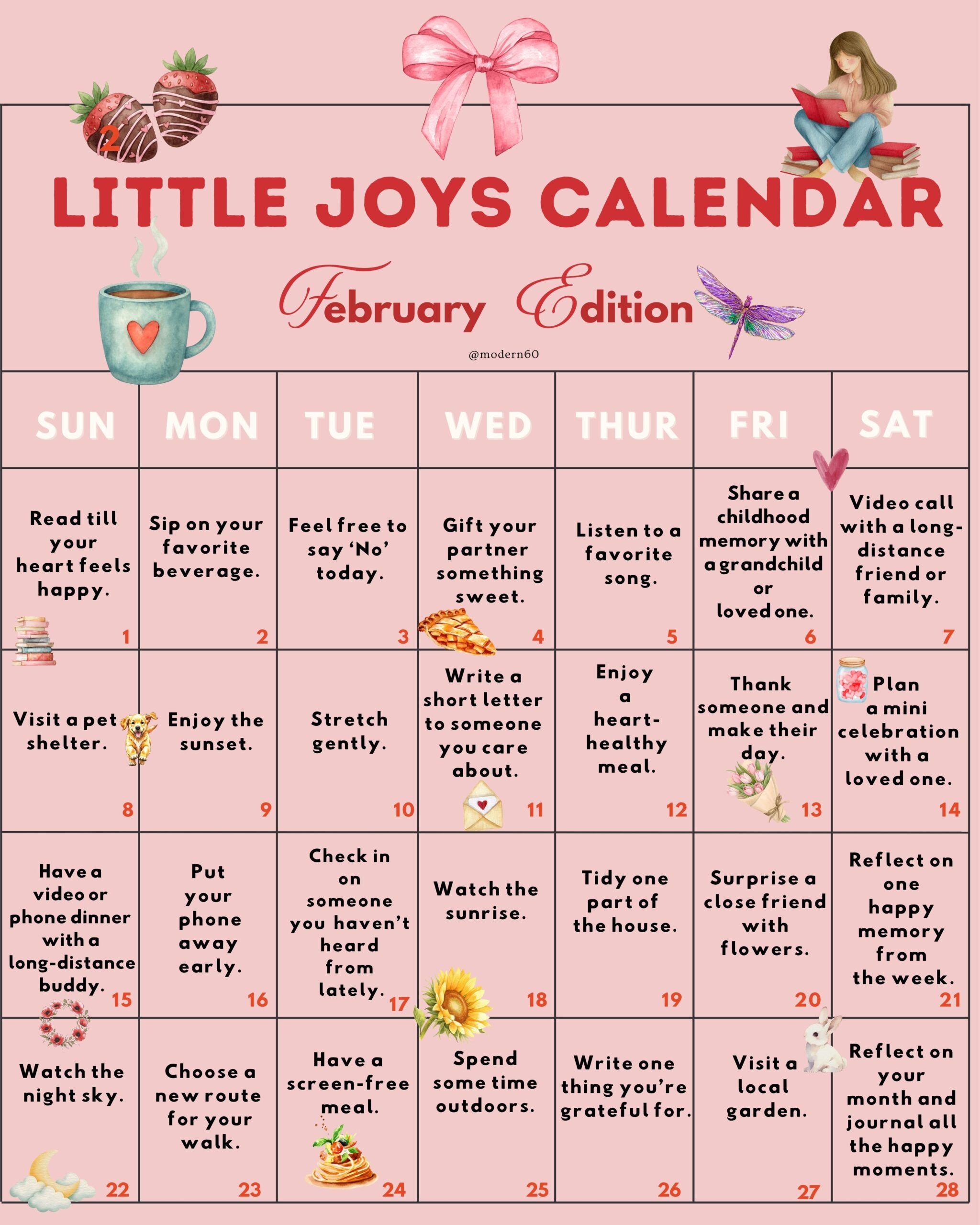 Little Joys Calendar: February Edition